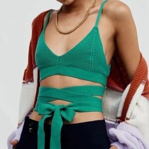 Green wrap vest